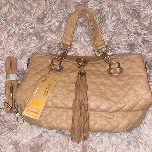 Fashion Lepom Tan Purse